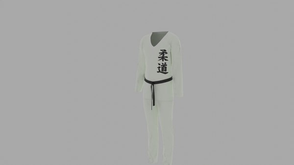 Karate Robe 3D model - TurboSquid 1973143