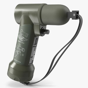 Portable Probe Handle For Chemical Detection Unit Green 3D