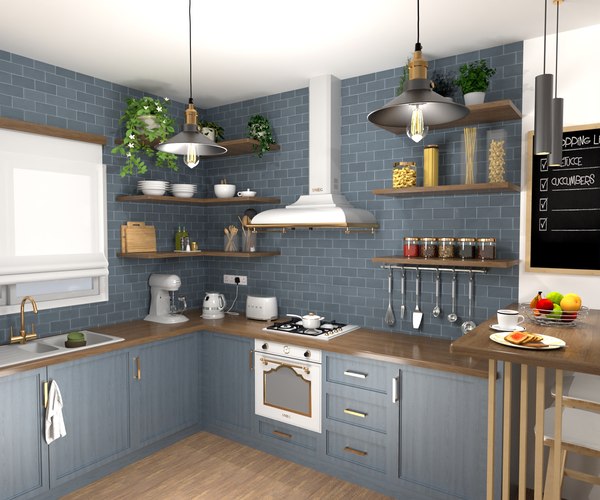 modelo 3d Cocina acogedora - TurboSquid 1723619