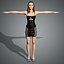 Natalie Portman Character 3D Model Low-poly