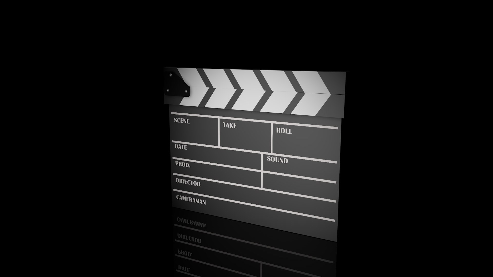 Ciak Film 3D Model TurboSquid 1972365