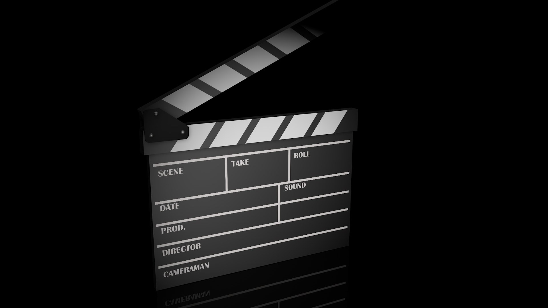 Ciak Film 3D Model TurboSquid 1972365