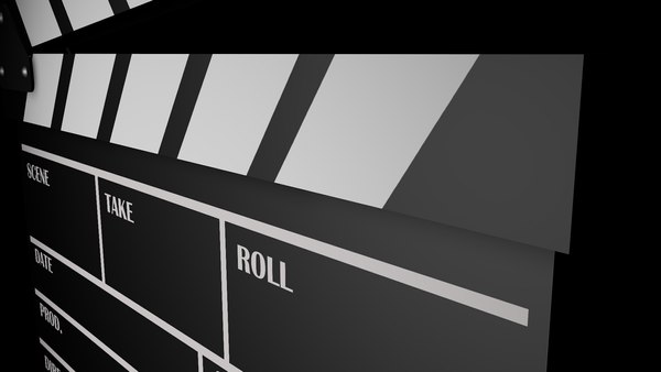 Ciak film 3D model TurboSquid 1972365