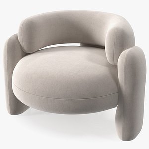Royal Stranger Embrace Modern Armchair Beige 3D