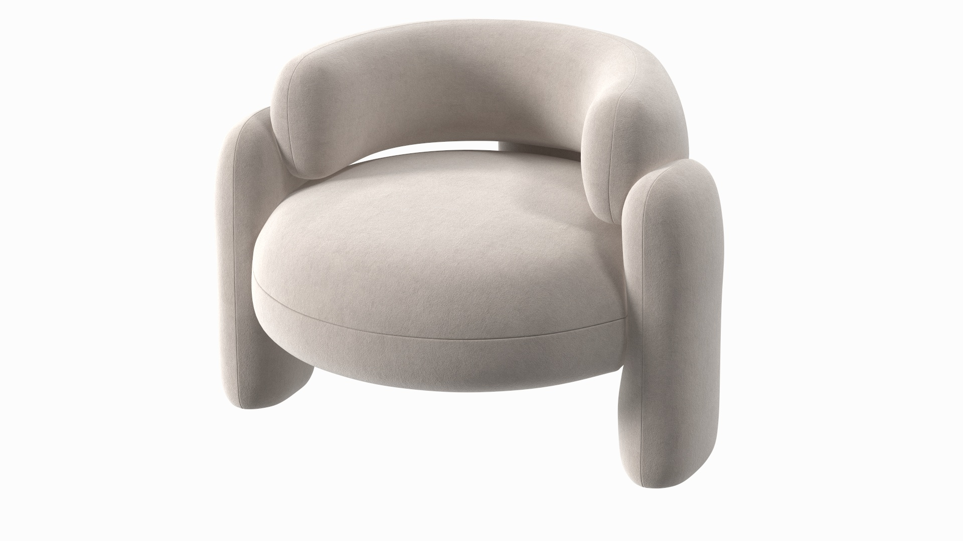 Modern beige on sale armchair
