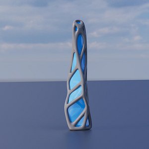 3D model Sci-Fi exoskeleton Organic Tower-01