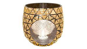 Mosaic lantern made of glass