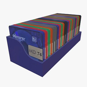 Minidisc Storage Case Display Case