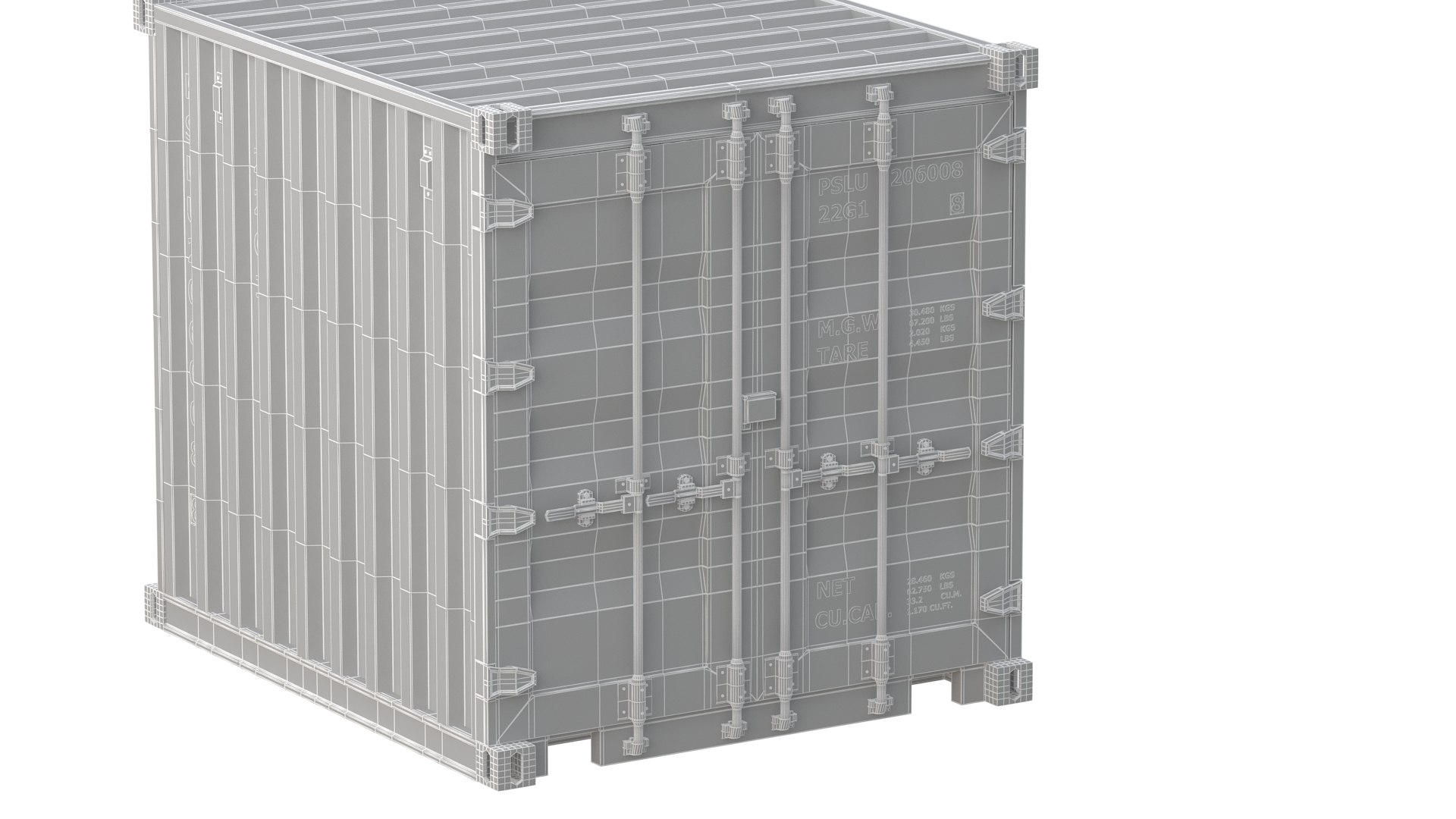 3D 8ft Shipping Container Yellow - TurboSquid 2347308