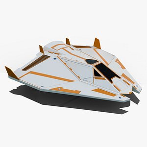 Sci-Fi Combat Spaceship 3D model