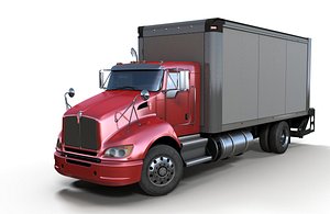 3D model t370 box truck