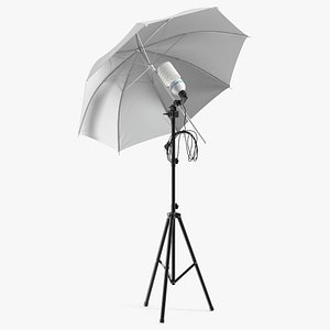 Photography Studio Umbrella Light 3D