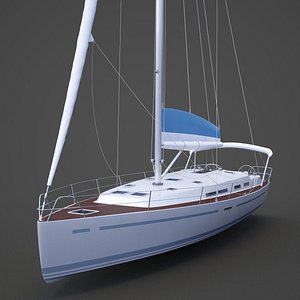 Photorealistic Yacht 04 3D model