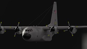3D c130 plane model