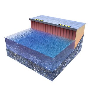 3D construction quay wall