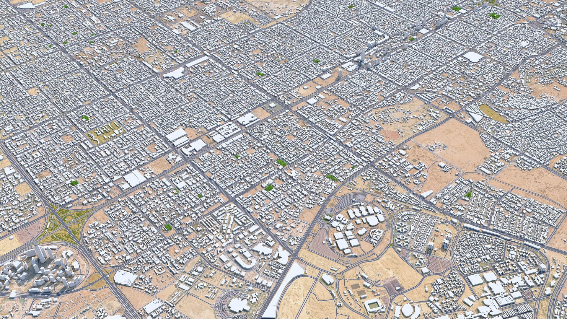 3D Riyadh Downtown In Saudi Arabia Model - TurboSquid 1927276