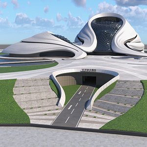 3D Harbin Grand Theatre China model