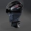 Yamaha 200 HP V6 V MAX SHO  Outboard PBR model 3D