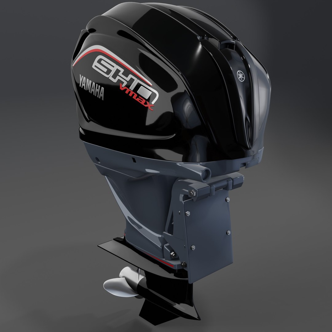 Yamaha 200 HP V6 V MAX SHO Outboard PBR Model 3D 3D Model - TurboSquid ...