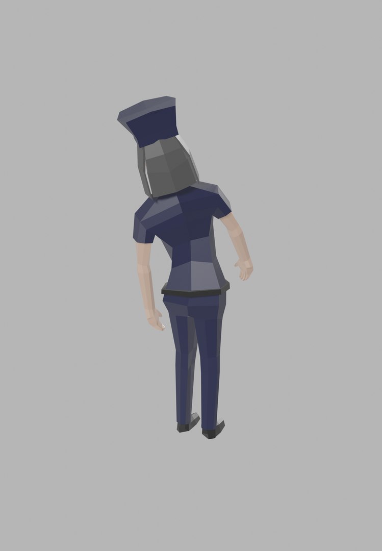 3D Policewoman Rigged Unity Character Model - TurboSquid 1566017
