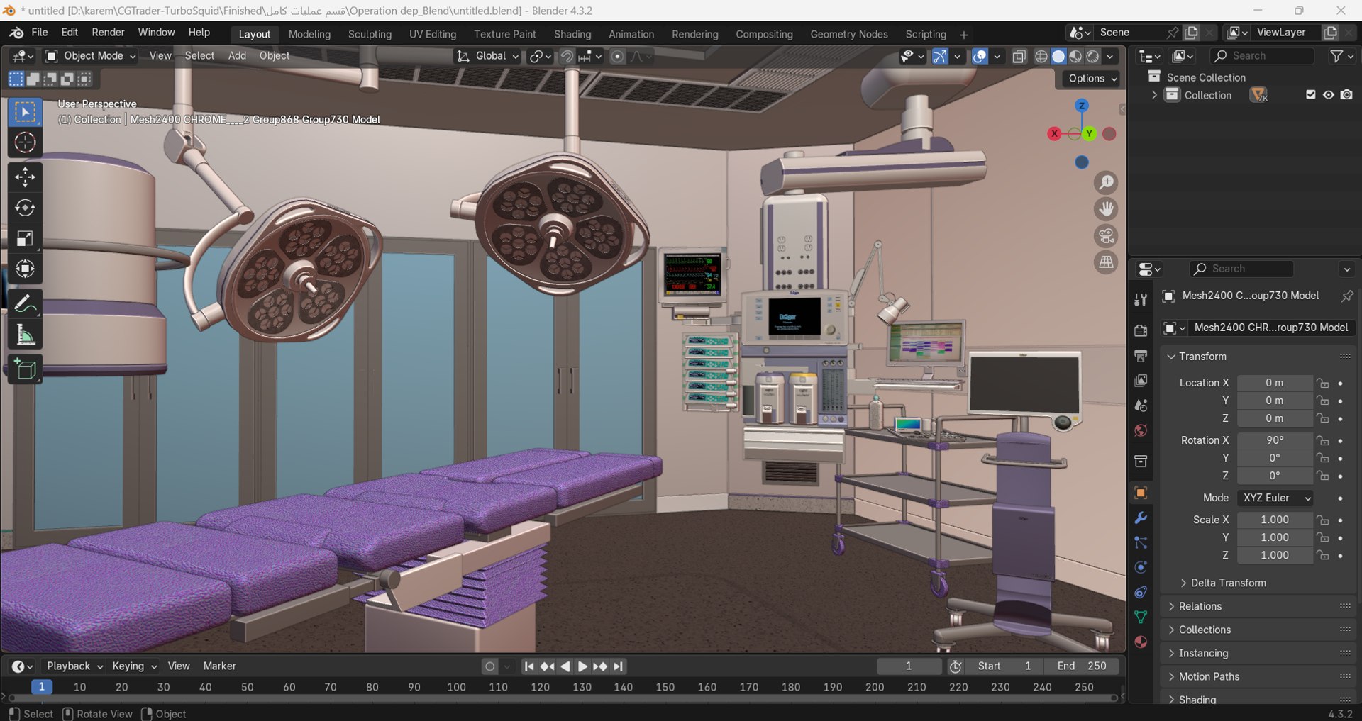 Hospital Interior - Surgery Department 3D model https://p.turbosquid.com/ts-thumb/ZT/f17cMk/Ux/screenshot20250822233710/png/1755948521/1920x1080/fit_q87/7769c234da1d0cb2d6ed6c30f32098190b3f2170/screenshot20250822233710.jpg