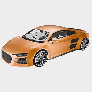 Virex R8X - High-Poly Supercar 3D Model - Game Asset 3D