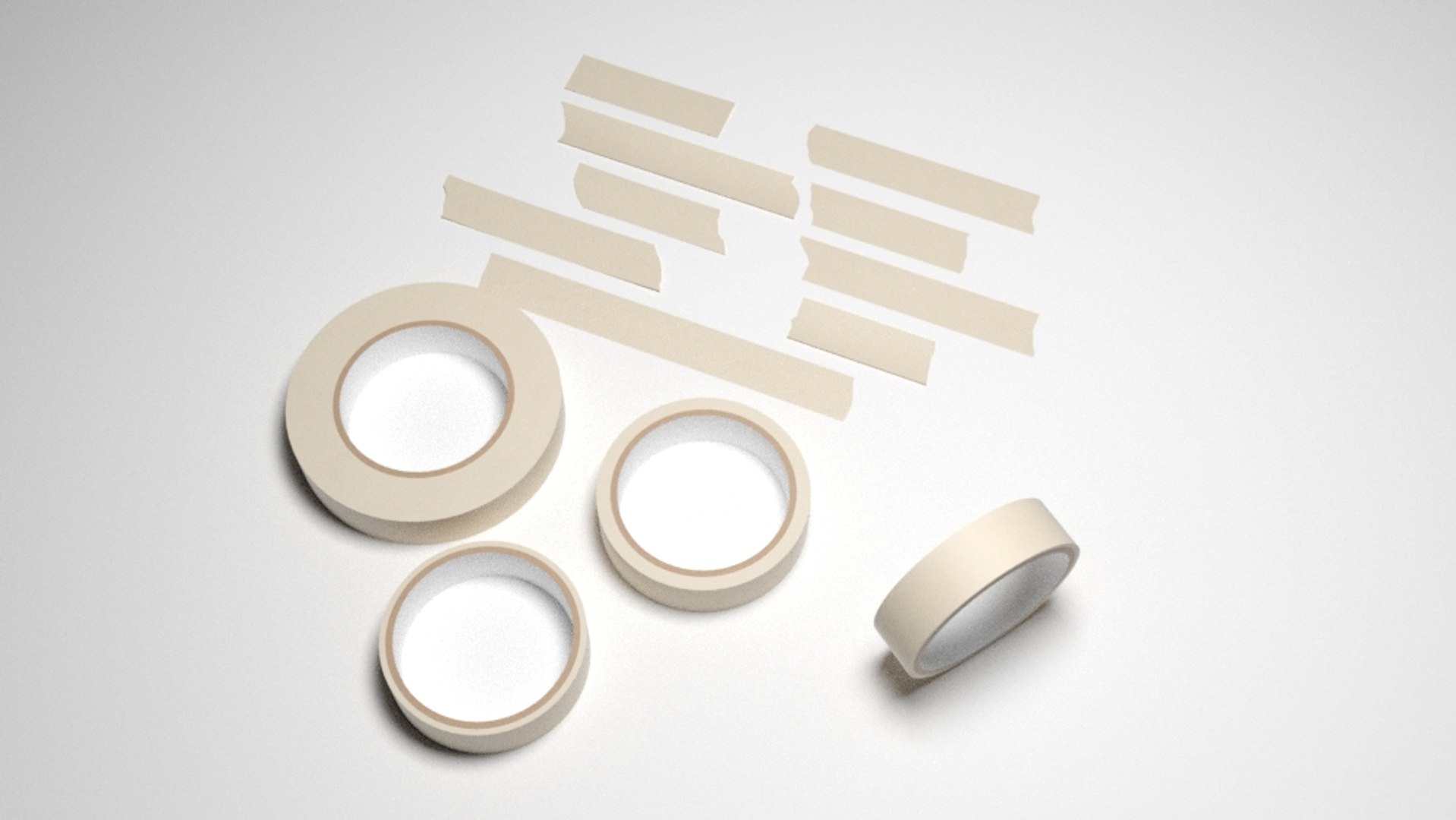 3D masking tapes https://p.turbosquid.com/ts-thumb/ZT/ikdIXK/9E1uKald/tape5/jpg/1597671838/1920x1080/fit_q87/b2f04fc2b725dbcafab3df3ea3f4bbf77ecc5aaa/tape5.jpg