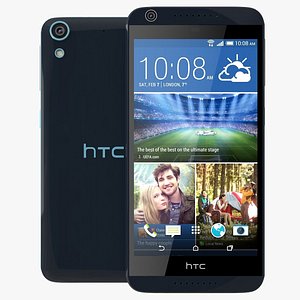 htc desire blue 3d model
