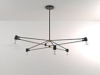 6-Arm Cord Chandelier