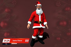 3D model Santa Claus