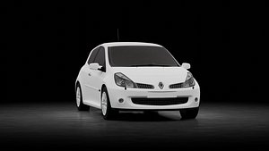 3D Renault Clio Renault Sport 2007 model