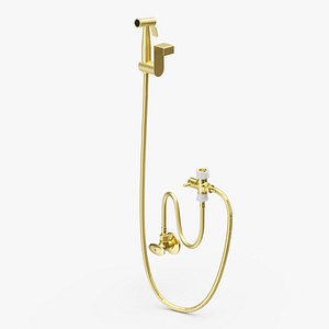 Toilet Tank Mounted Gold Handheld Bidet Sprayer