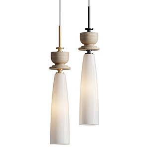 Pendant light with stone decor LH75365