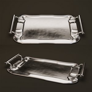 Silver Tray 3D model