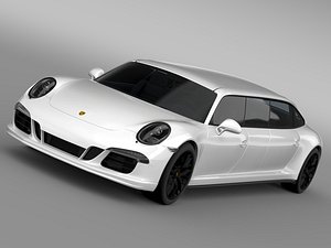 3d model porsche 911 carrera 4