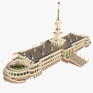Moscow river station model