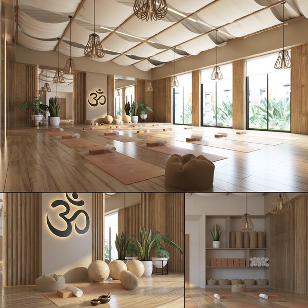 Yoga Studio Interior 3D model - TurboSquid 1810814