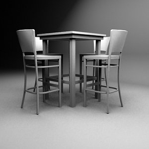 Set of bar table