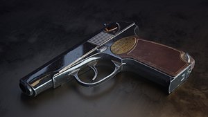 3D makarov pistol model