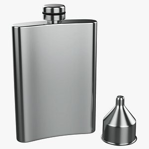 Flask liquor stainless steel 01