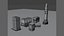 Game-ready Extra low poly white buildings pack V3