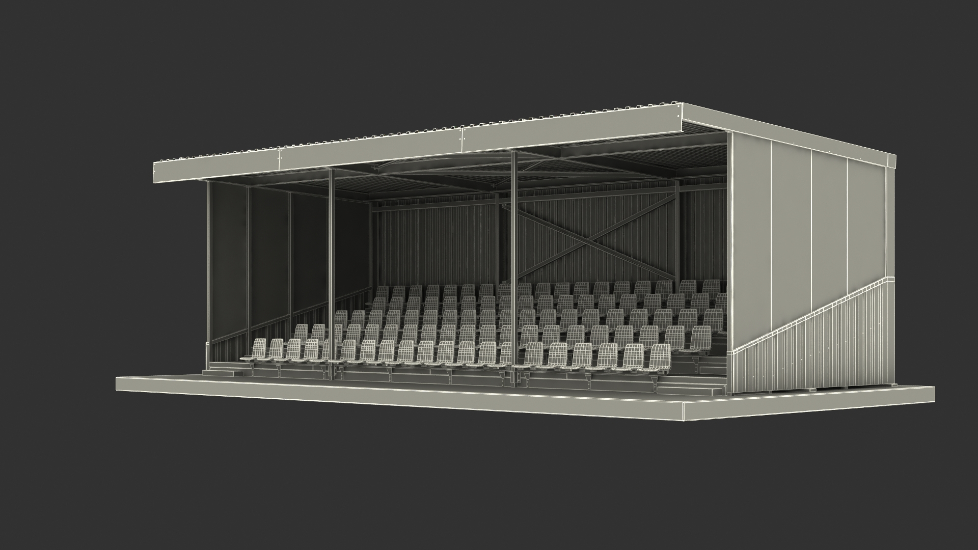 Covered Stands 3D Model - TurboSquid 2302642
