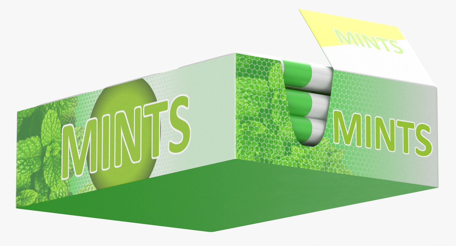 3D Breath Mints Pack 02 Full And Missing Pack Blank Or Generic Label ...