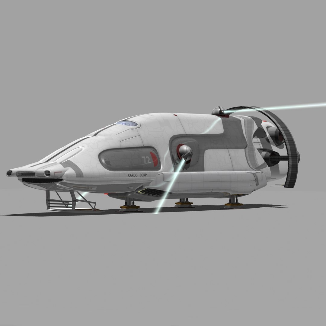 fighter transport 3d obj