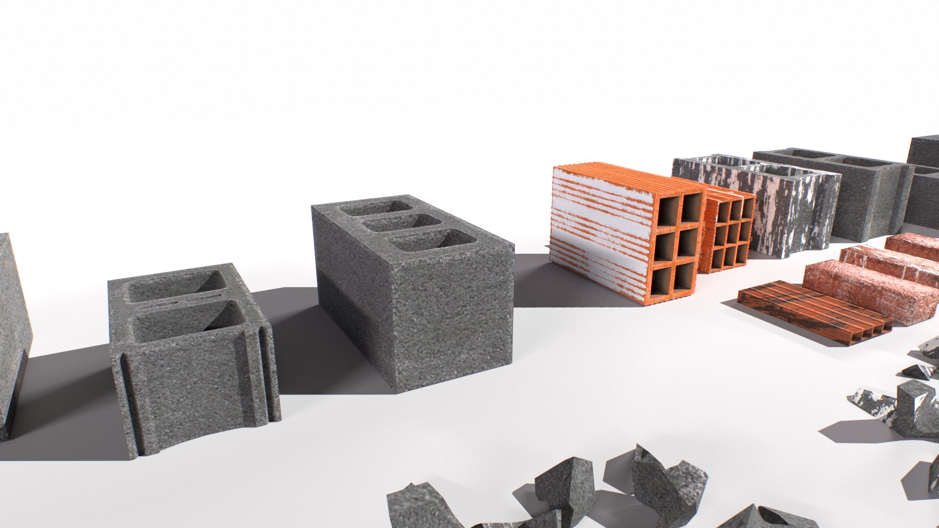 Bricks And Debris 3D Model - TurboSquid 1990776