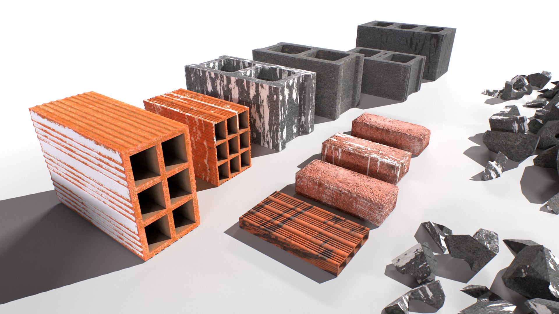 Bricks And Debris 3D Model - TurboSquid 1990776