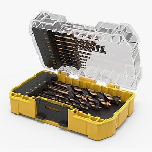 DeWalt Black and Gold HSS Drill Bit Set with Case