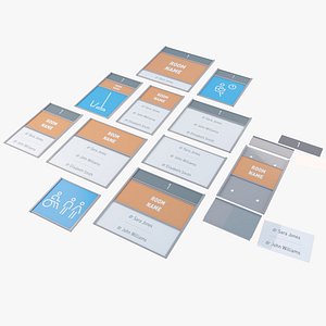 Wayfinding System Door Labels 3D model