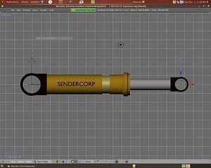 3d model of piston rig