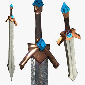 3D fantasy sword